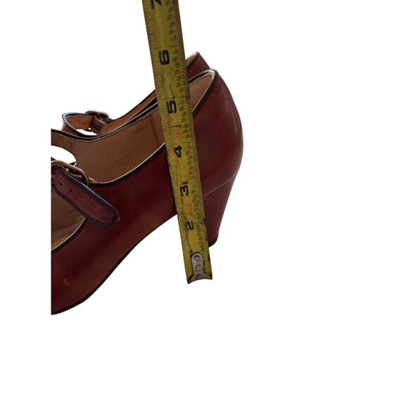 Söfft SF0073000 Leslie Leather Mary Jane Pumps Size 8M retro cork brown - Picture 11 of 12